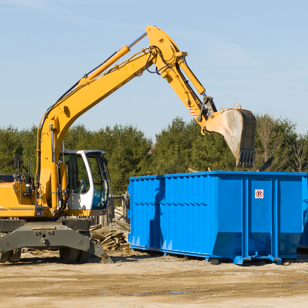 what size residential dumpster rentals are available in Vicksburg